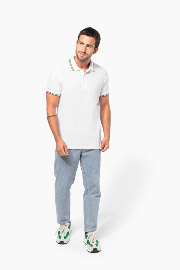 Polo maille piquée manches courtes homme – Image 389