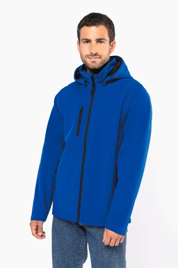 Veste Softshell 3 couches à capuche avec manches amovibles unisexe – Image 295