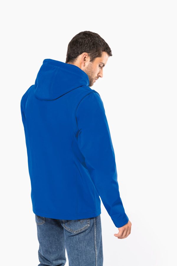 Veste Softshell 3 couches à capuche avec manches amovibles unisexe – Image 296