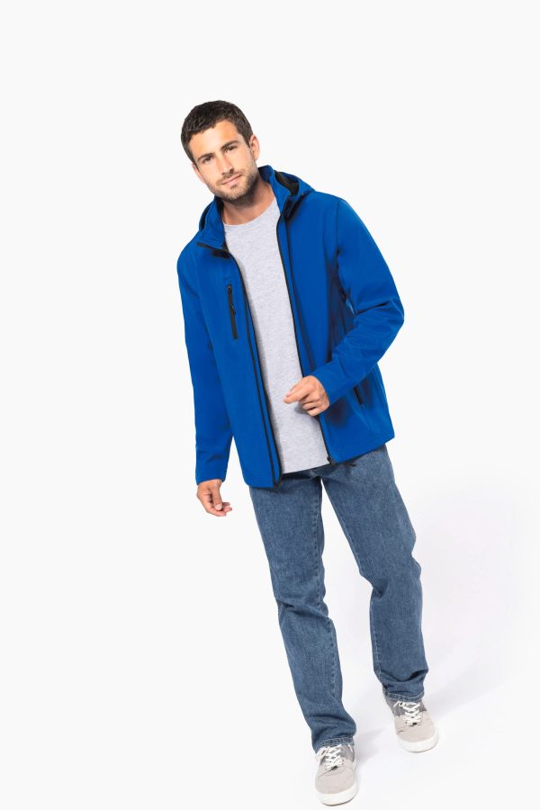 Veste Softshell 3 couches à capuche avec manches amovibles unisexe – Image 300