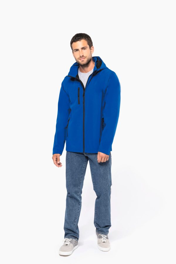 Veste Softshell 3 couches à capuche avec manches amovibles unisexe – Image 299