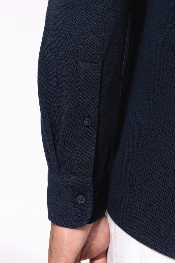 Chemise maille piquée manches longues – Image 1501