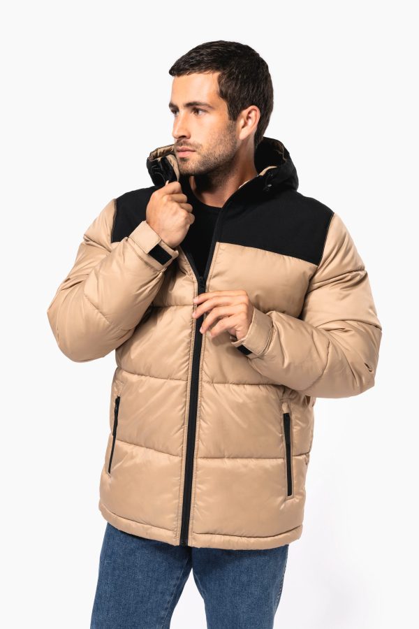 Parka matelassée à capuche bi-ton unisexe – Image 198