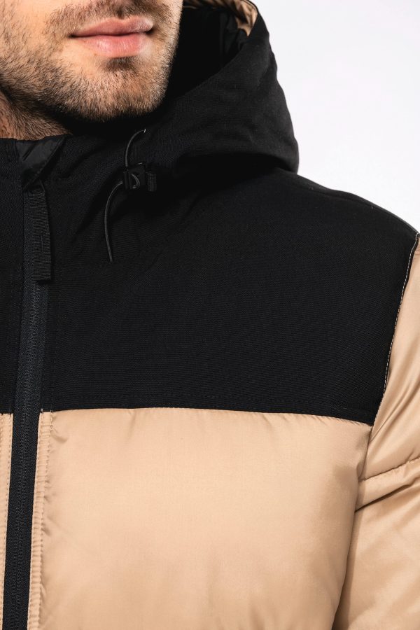 Parka matelassée à capuche bi-ton unisexe – Image 210