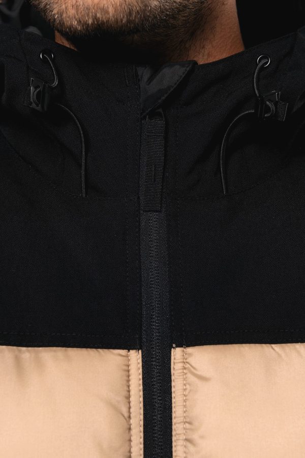 Parka matelassée à capuche bi-ton unisexe – Image 209