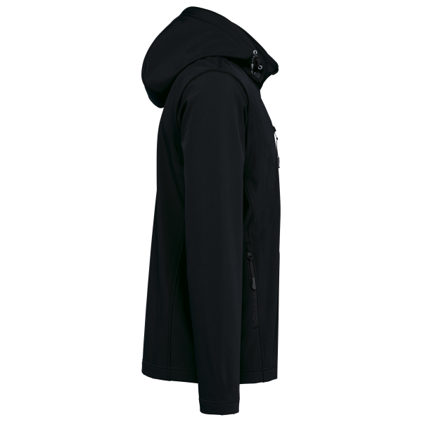 Veste Softshell 3 couches à capuche avec manches amovibles unisexe – Image 316