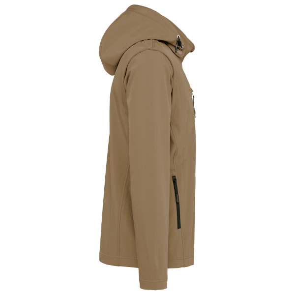 Veste Softshell 3 couches à capuche avec manches amovibles unisexe – Image 334