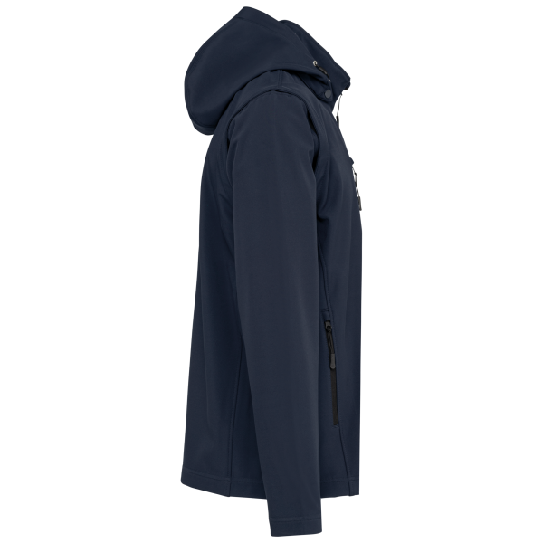 Veste Softshell 3 couches à capuche avec manches amovibles unisexe – Image 388
