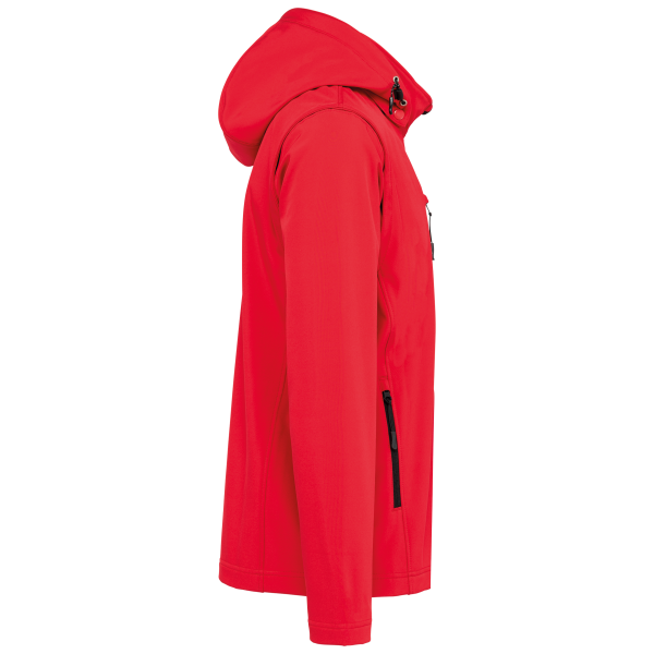 Veste Softshell 3 couches à capuche avec manches amovibles unisexe – Image 406