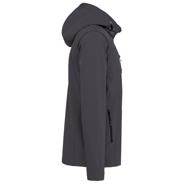 Veste Softshell 3 couches à capuche avec manches amovibles unisexe – Image 424