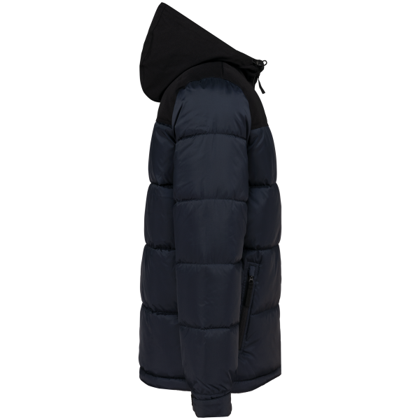 Parka matelassée à capuche bi-ton unisexe – Image 232