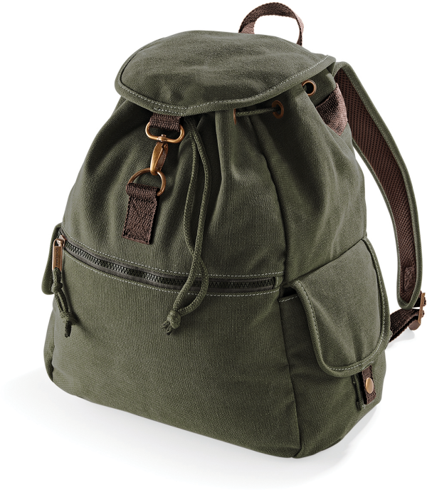 Sac à dos vintage en toile – Image 14
