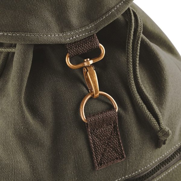 Sac à dos vintage en toile – Image 9