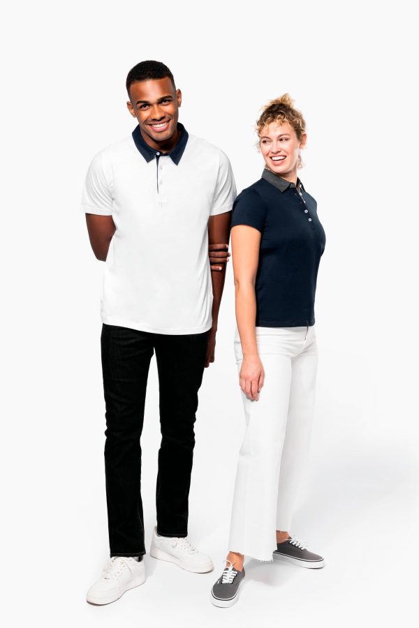 Polo jersey bicolore femme – Image 7792