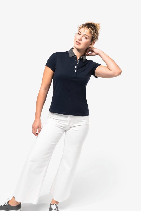 Polo jersey bicolore femme – Image 7788