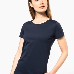 T-shirt Supima® col rond manches courtes femme