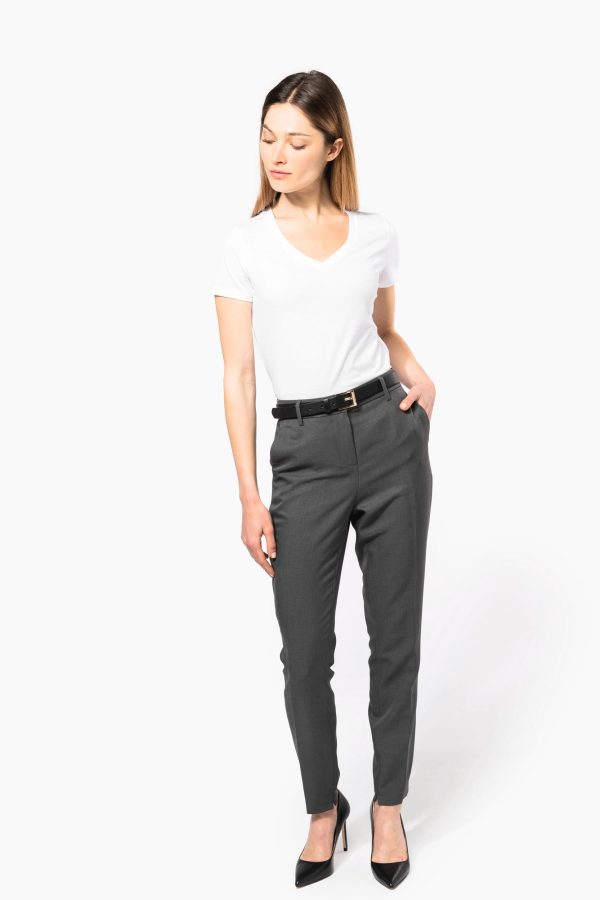 T-shirt Supima® col V manches courtes femme – Image 4397