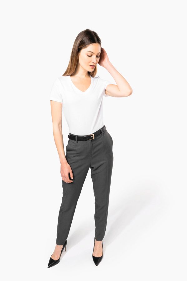 T-shirt Supima® col V manches courtes femme – Image 4398