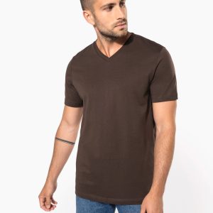 T-shirt col V manches courtes