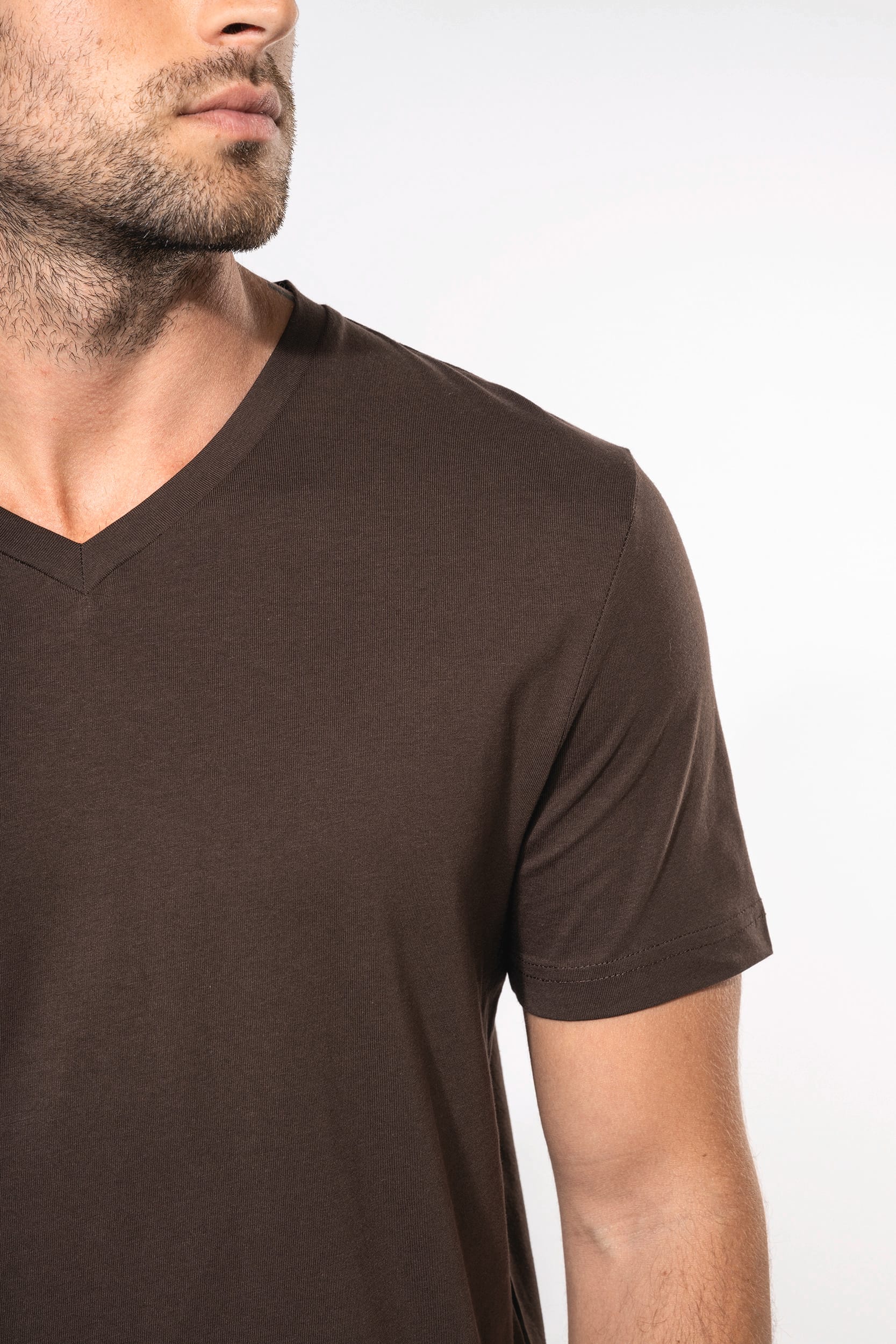 T-shirt col V manches courtes – Image 27013