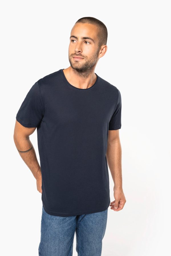 T-shirt Bio col à bords francs manches courtes homme – Image 3642