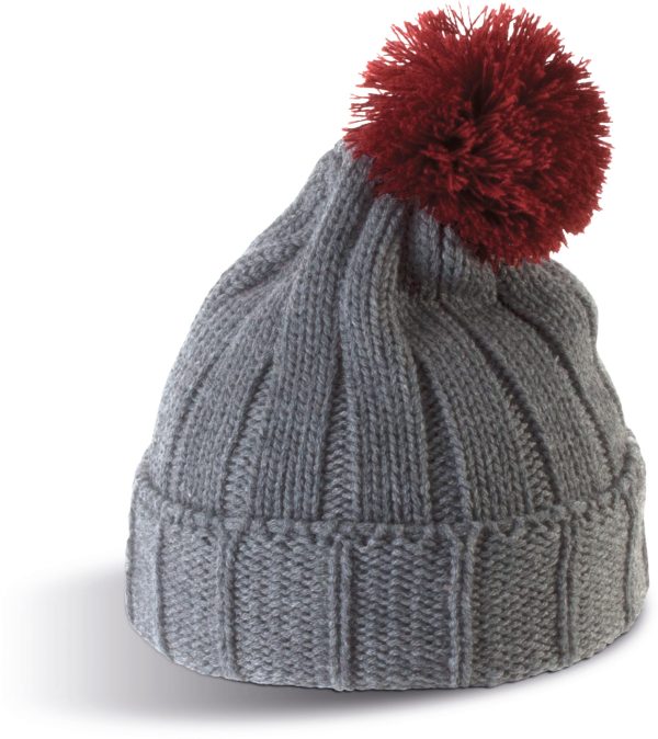 Bonnet à pompon avec revers – Image 296