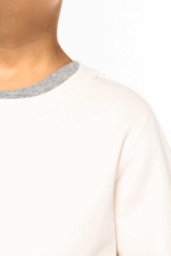 Sweat-shirt écoresponsable à col rond enfant – Image 831