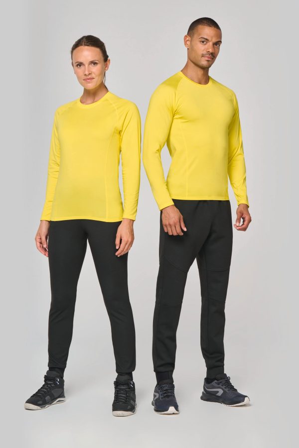 T-shirt double peau sport manches longues unisexe – Image 11051