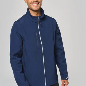 Veste softshell sport manches amovibles unisexe