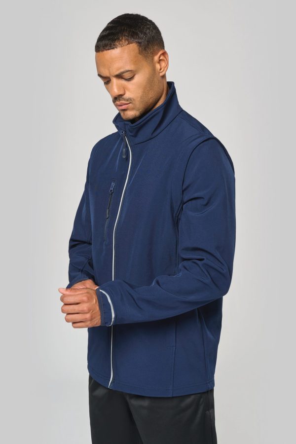 Veste softshell sport manches amovibles unisexe – Image 2973