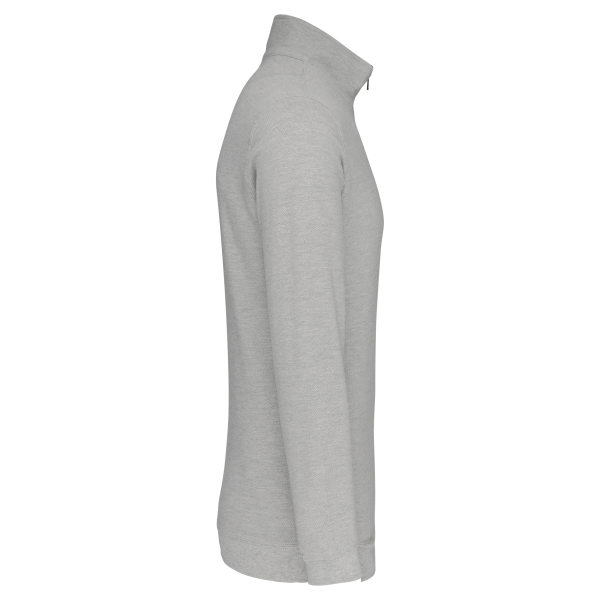 Trucker > sweat-shirt piqué col zippé homme – Image 2830