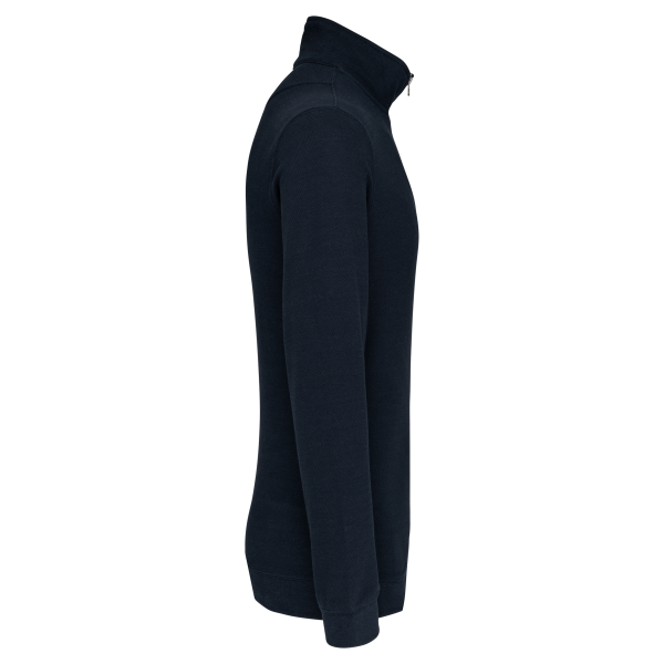 Trucker > sweat-shirt piqué col zippé homme – Image 2840