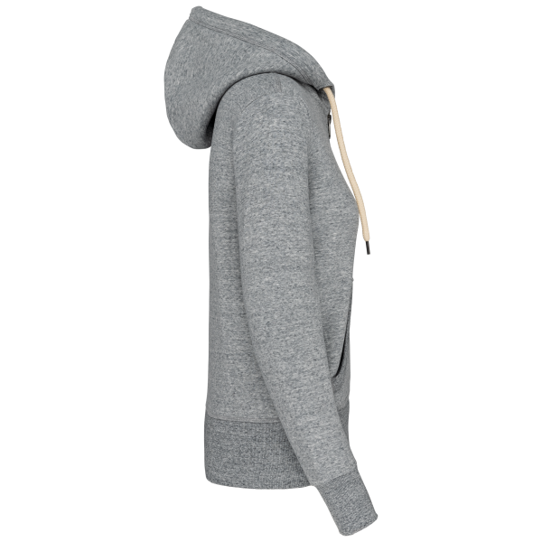 Sweat-shirt vintage zippé à capuche femme – Image 7138