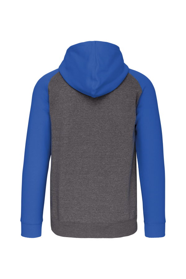 Veste molleton zippée capuche bicolore unisexe – Image 8869