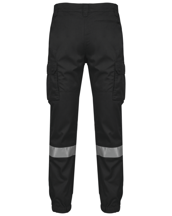 Pantalon cargo unisexe avec bas élastiqué et bande réfléchissante – Image 224
