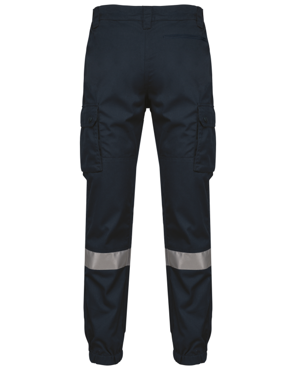 Pantalon cargo unisexe avec bas élastiqué et bande réfléchissante – Image 254
