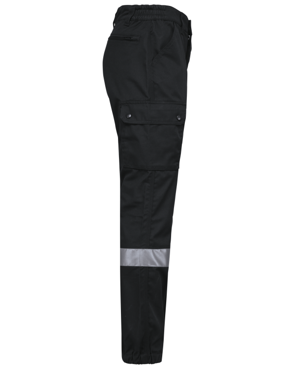 Pantalon cargo unisexe avec bas élastiqué et bande réfléchissante – Image 225
