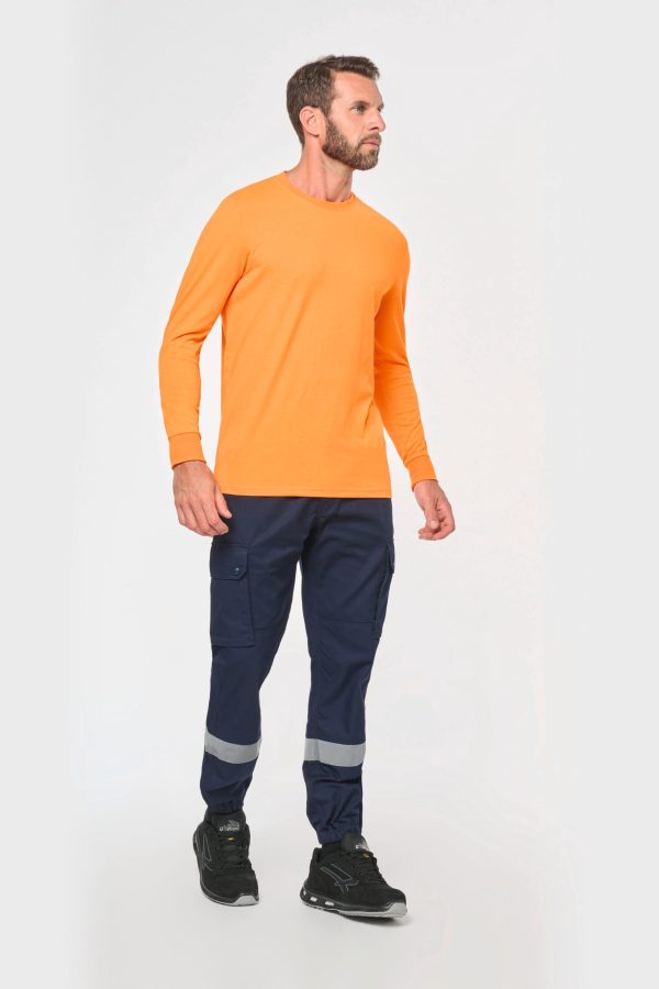 Pantalon cargo unisexe avec bas élastiqué et bande réfléchissante – Image 217