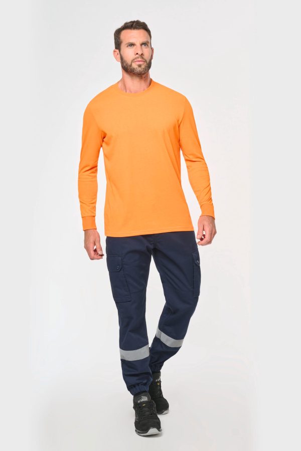 Pantalon cargo unisexe avec bas élastiqué et bande réfléchissante – Image 215
