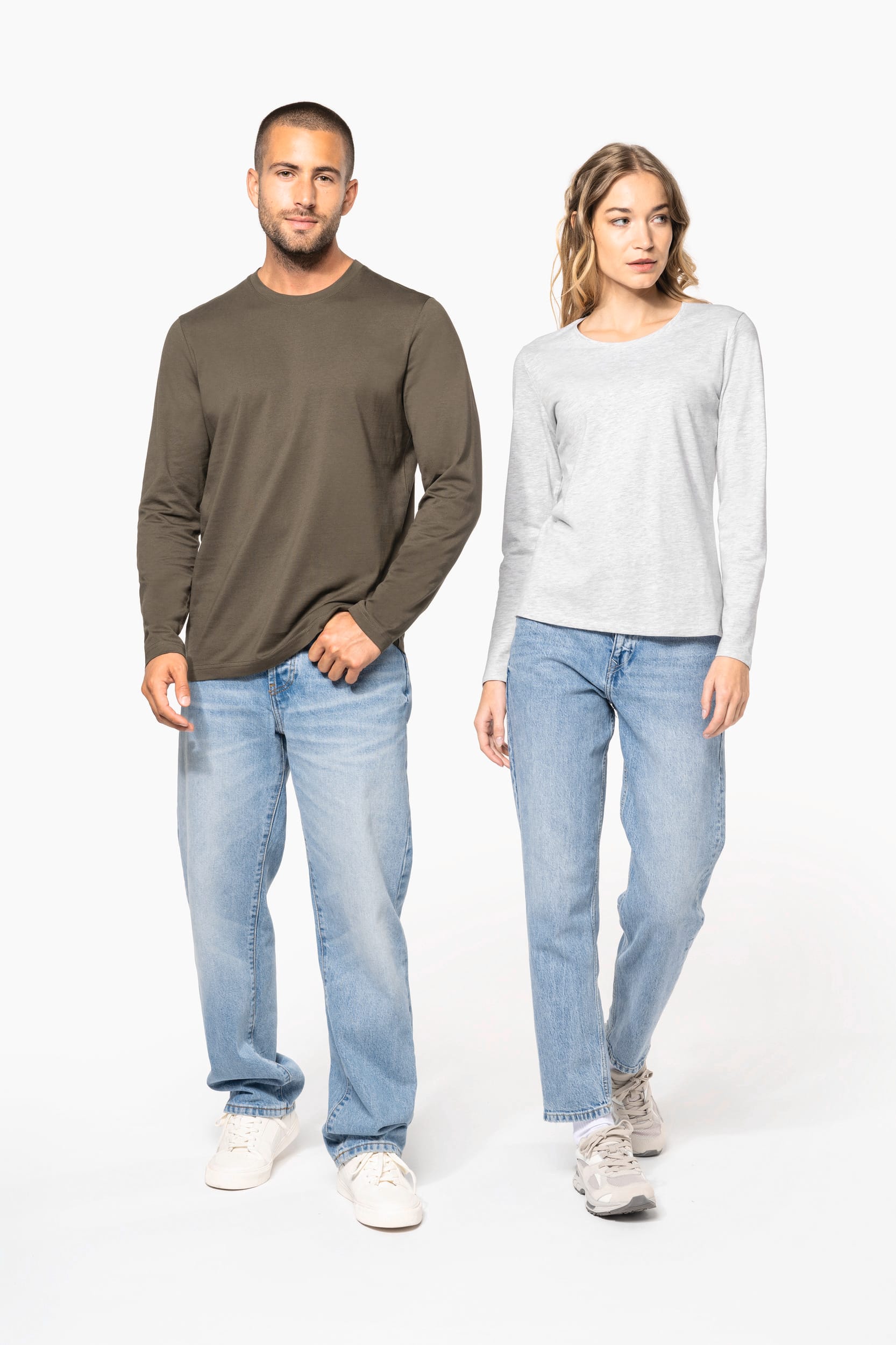 T-shirt col rond manches longues homme – Image 1210