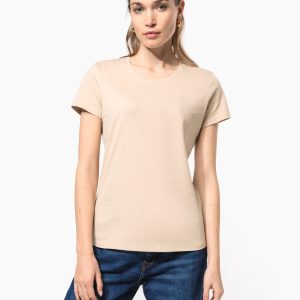 T-shirt col rond manches courtes femme