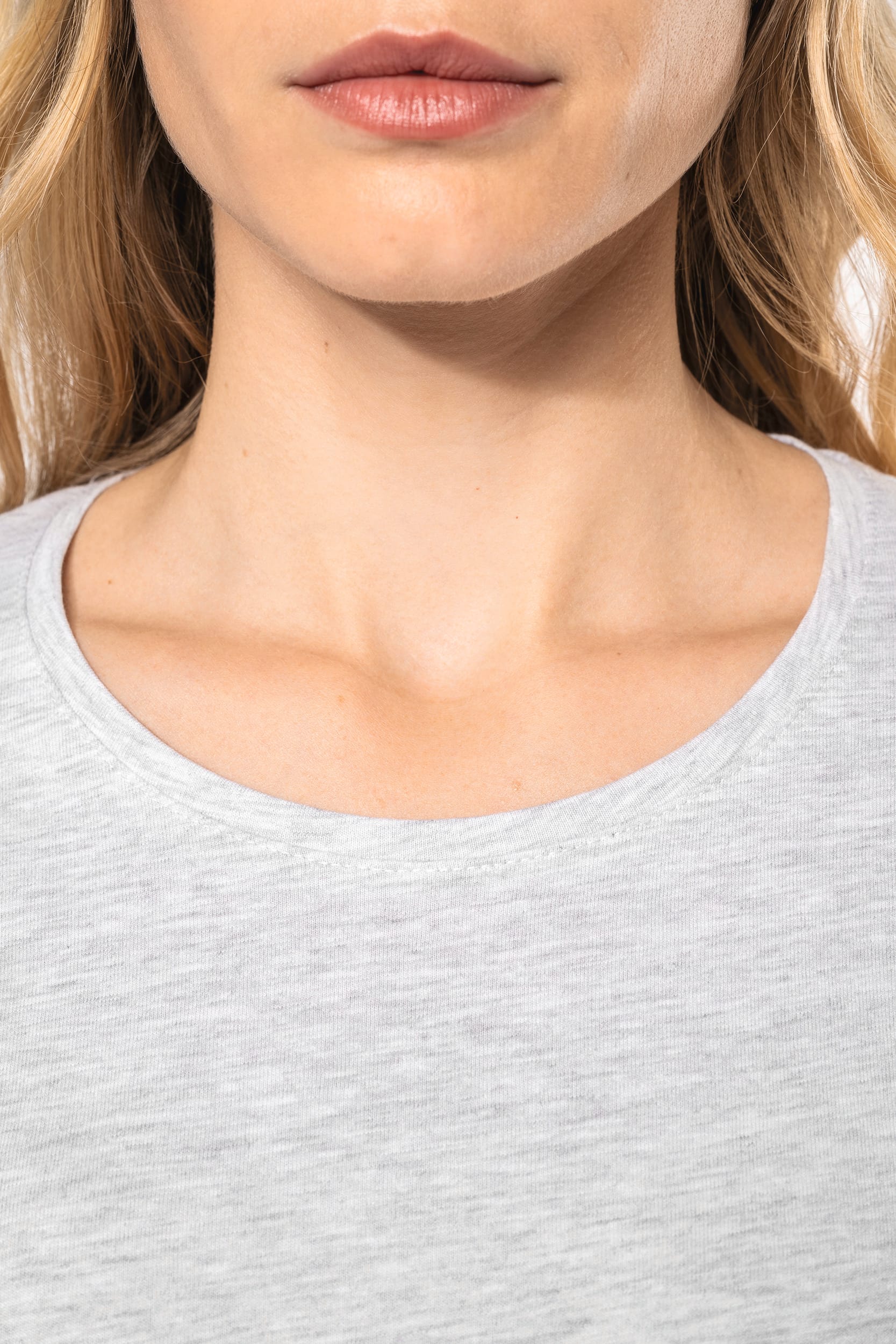 T-shirt col rond manches longues femme – Image 1038