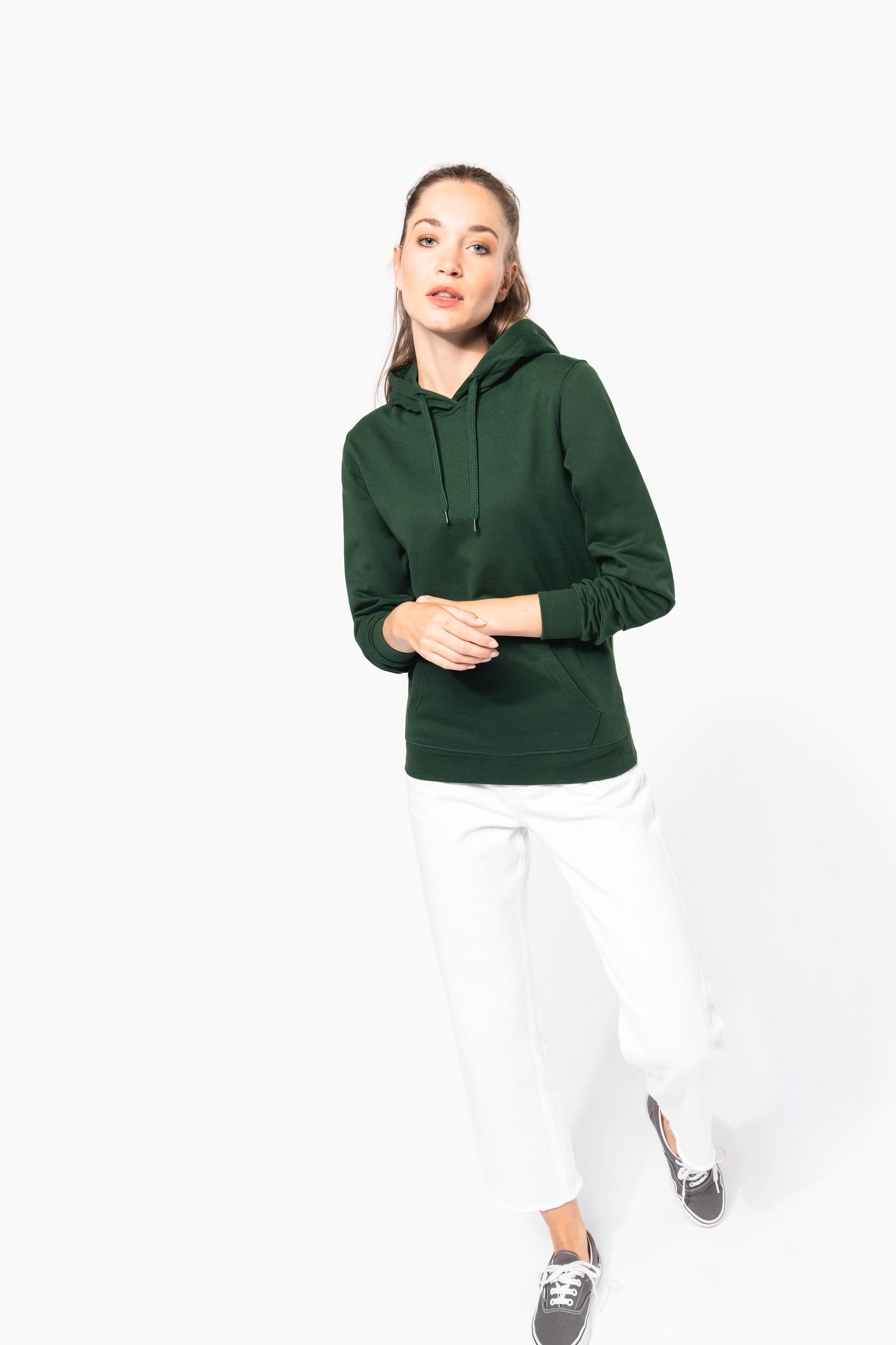 Sweat-shirt recyclé à capuche unisexe – Image 869