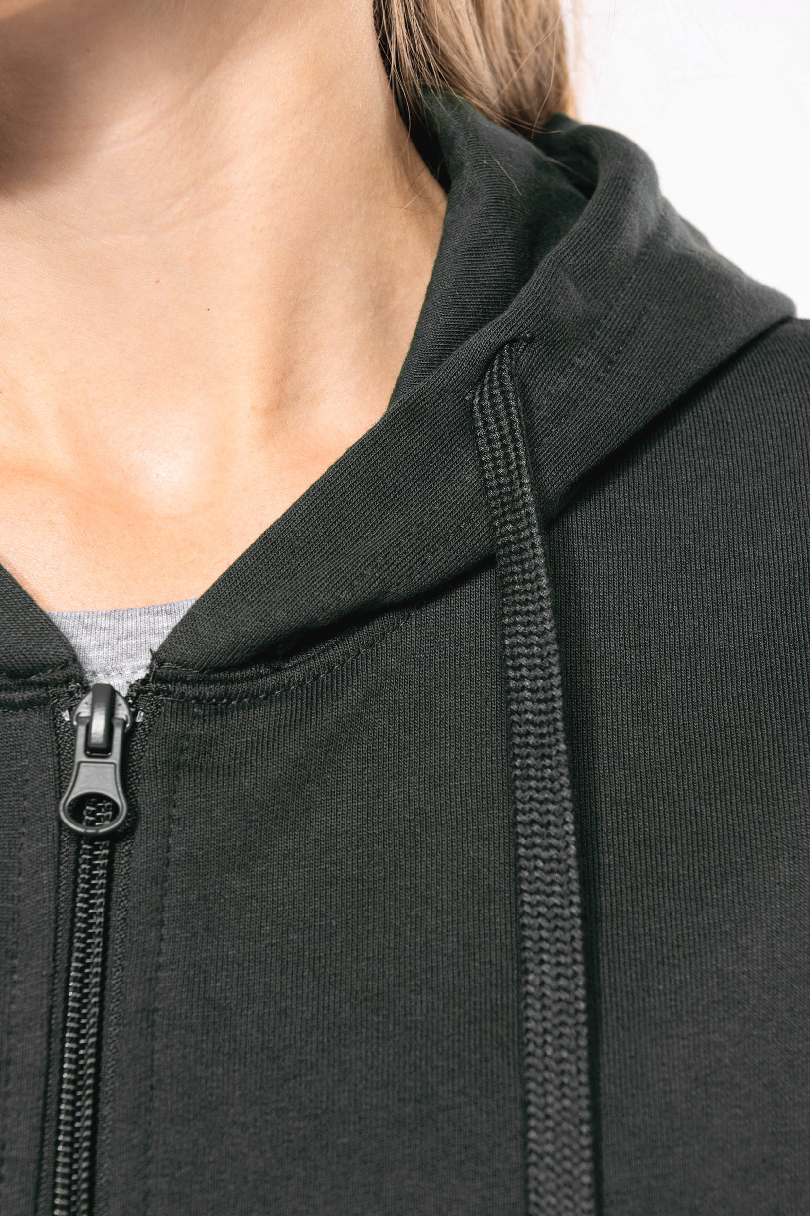 Sweat-shirt recyclé zippé à capuche unisexe – Image 532