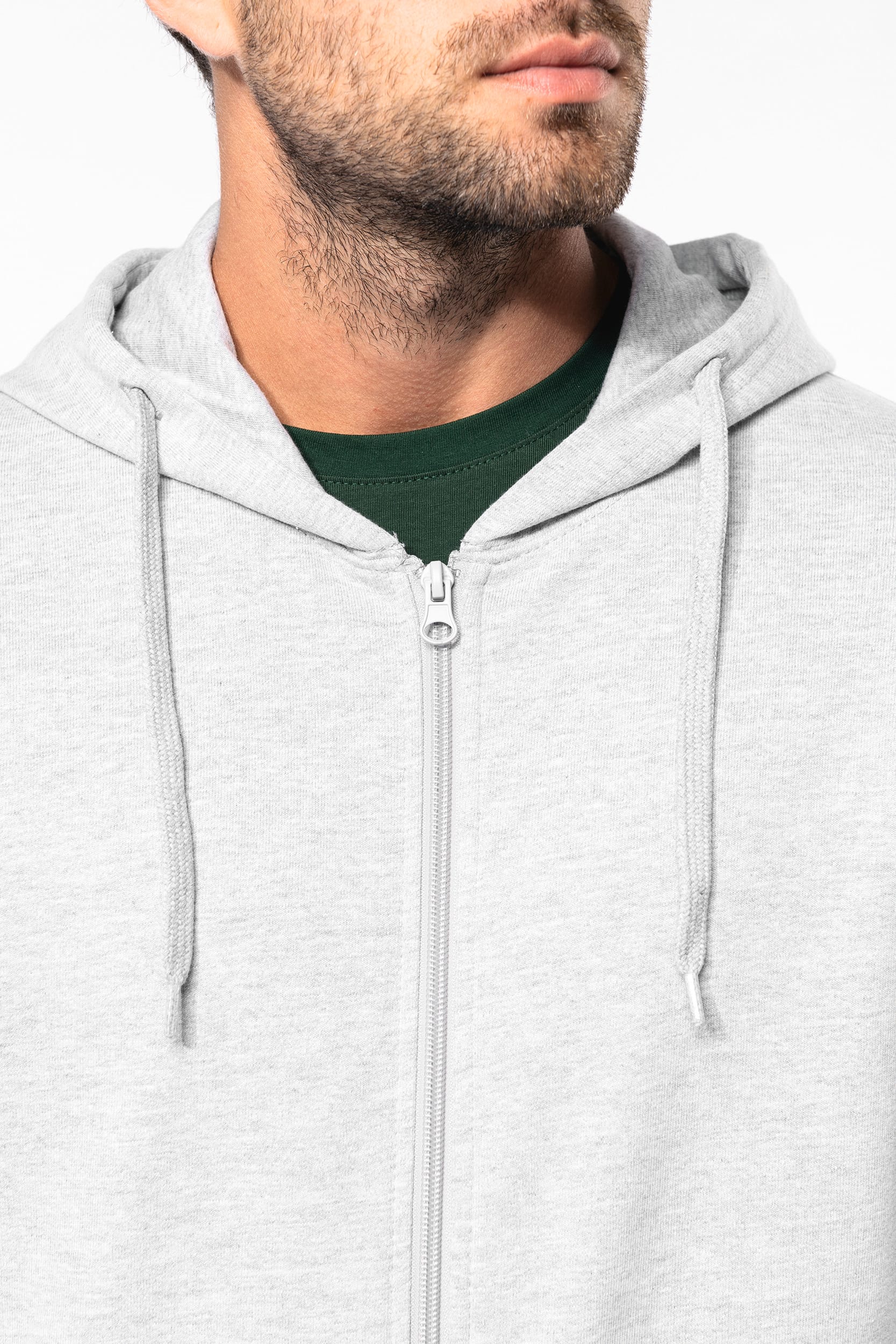 Sweat-shirt recyclé zippé à capuche unisexe – Image 529