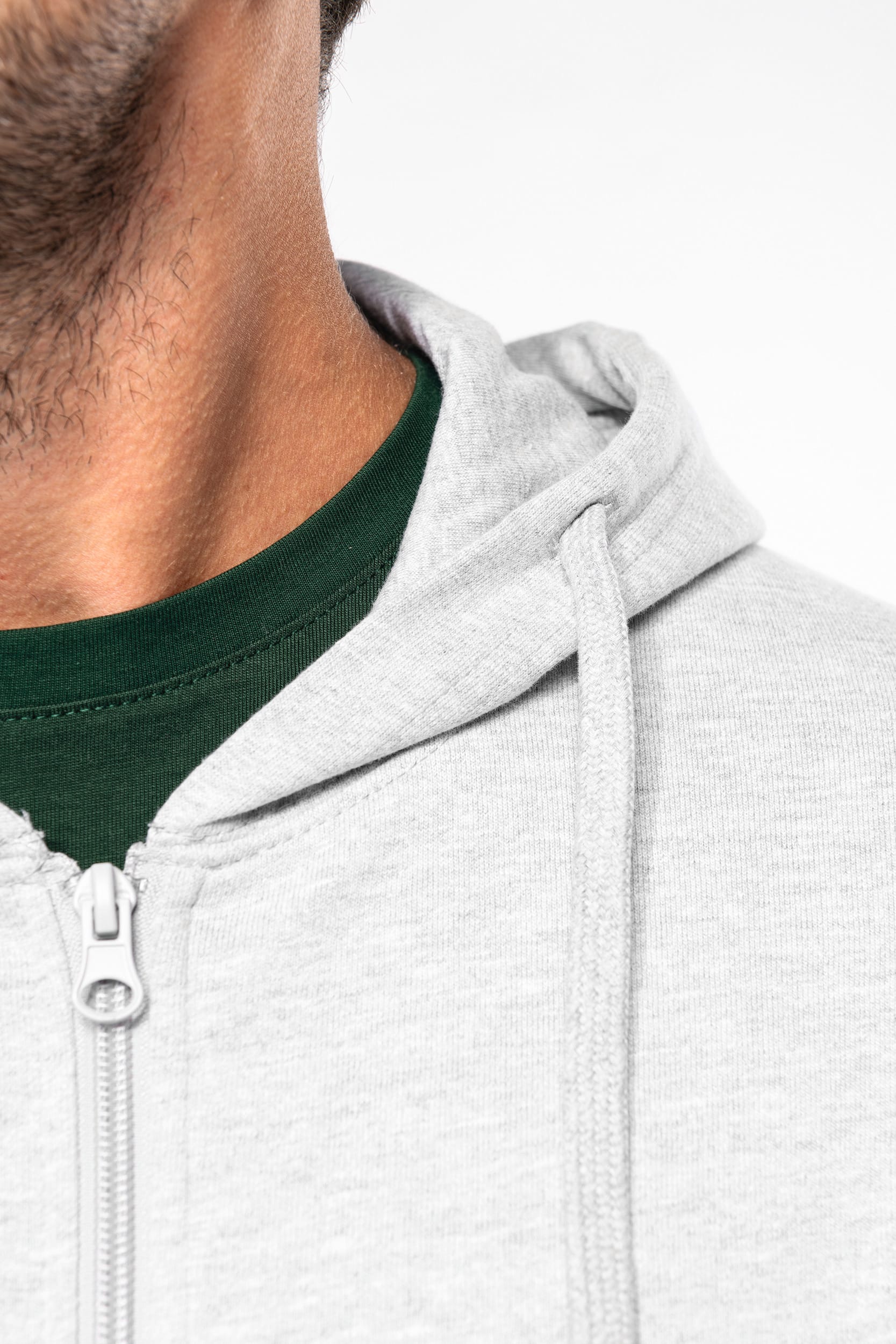 Sweat-shirt recyclé zippé à capuche unisexe – Image 530