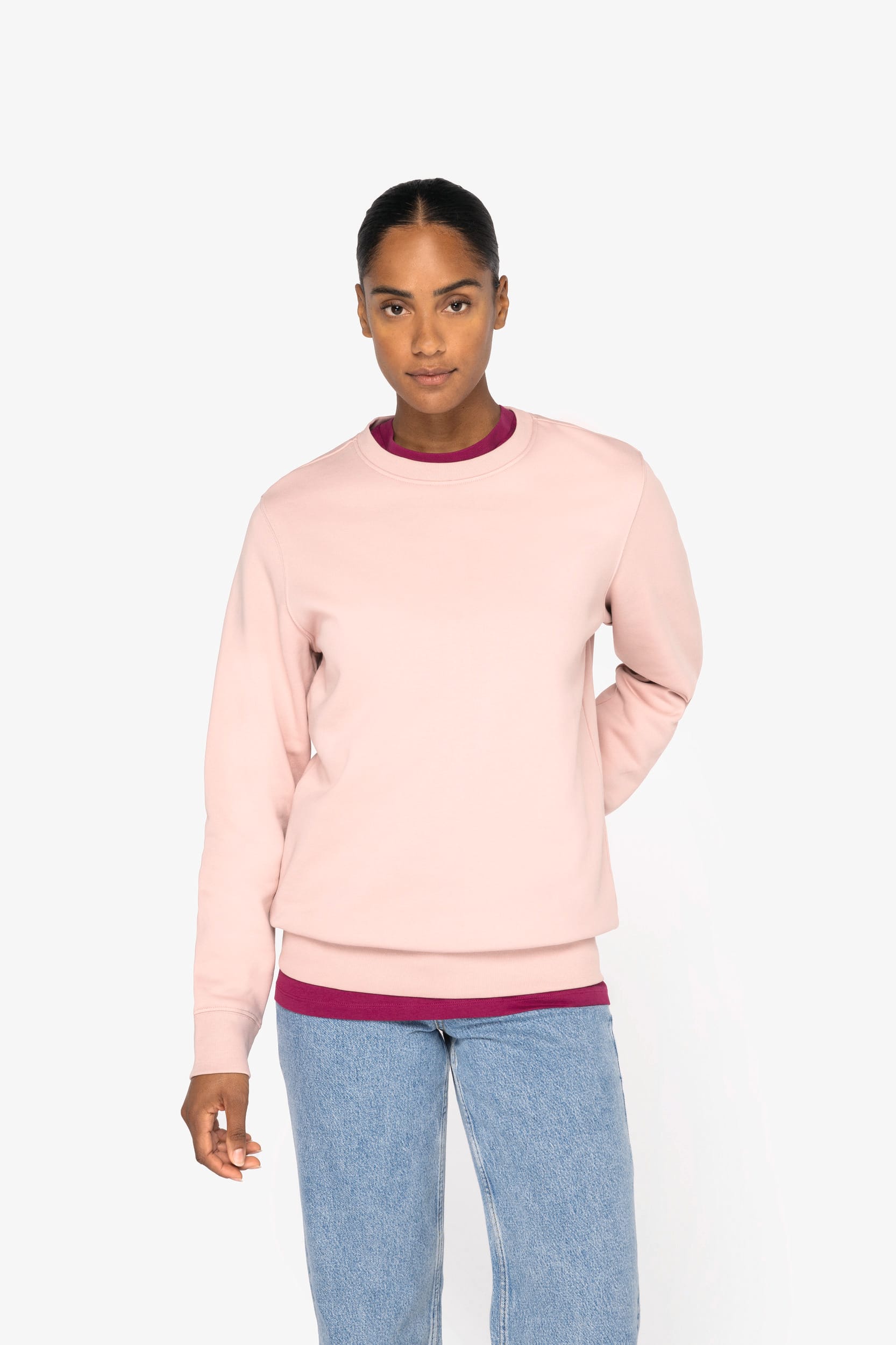 Sweat-shirt écoresponsable à col rond unisexe – Image 20713