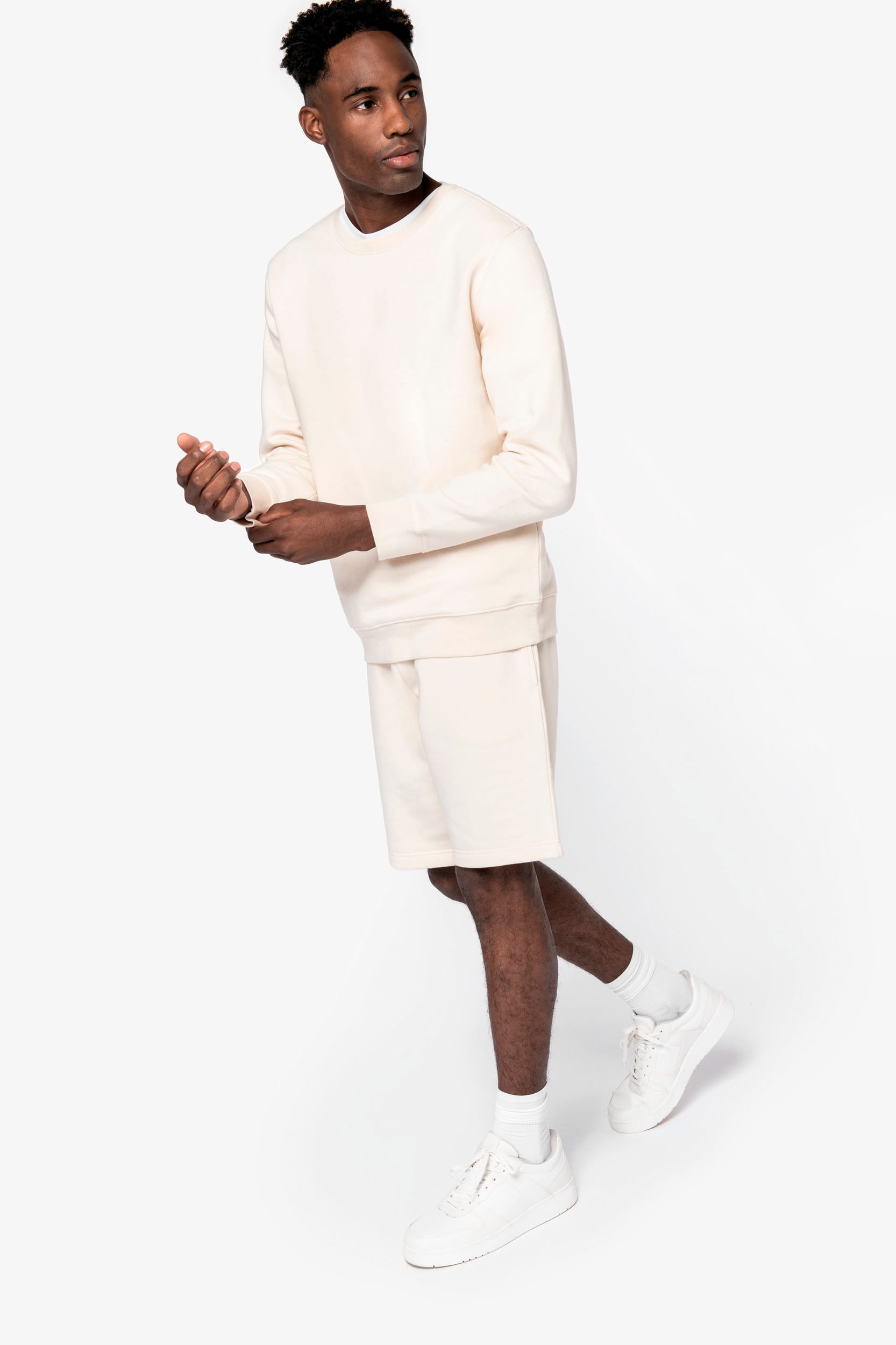 Sweat-shirt écoresponsable à col rond unisexe – Image 20719