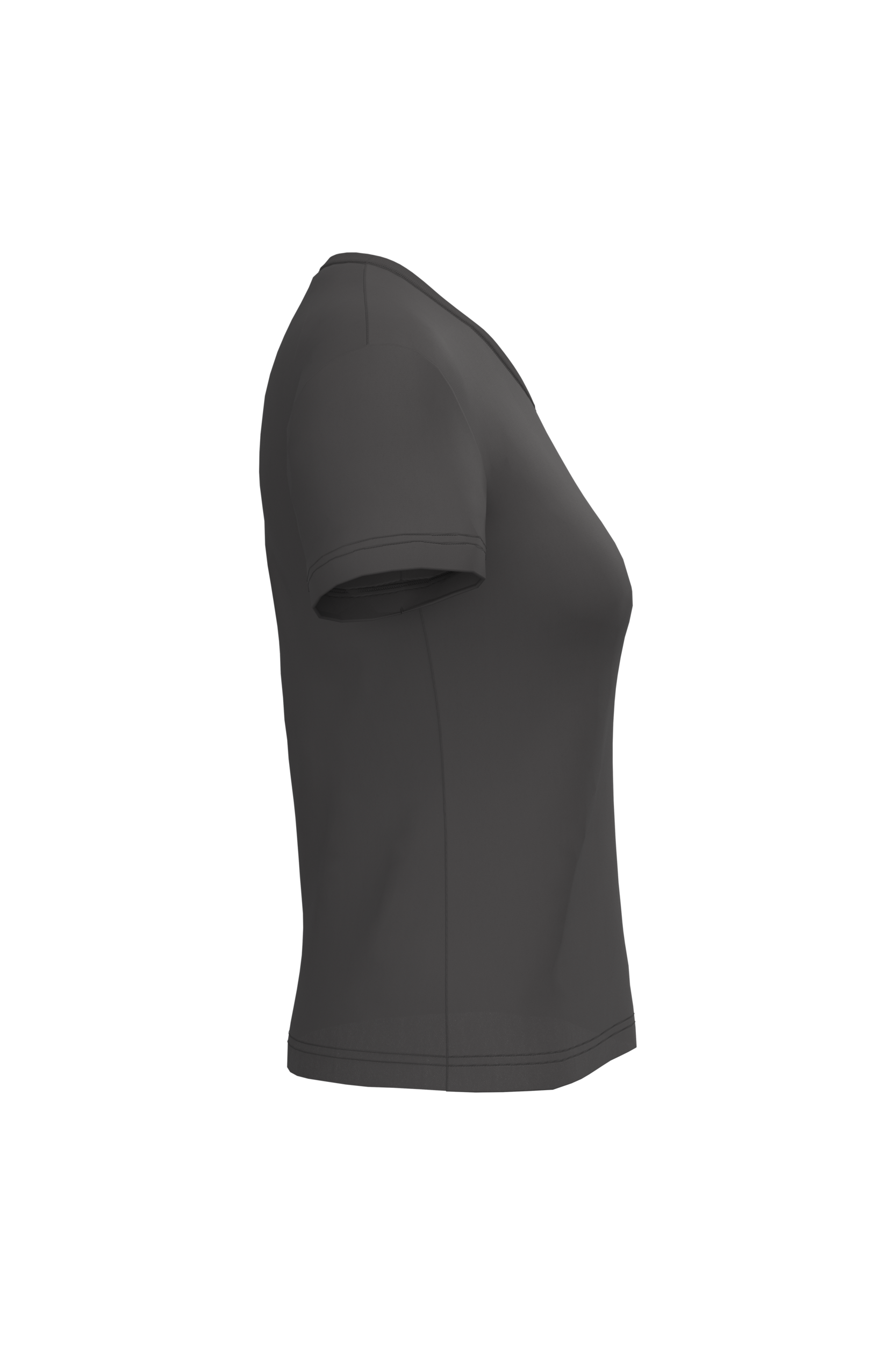 T-shirt col V manches courtes femme – Image 1212