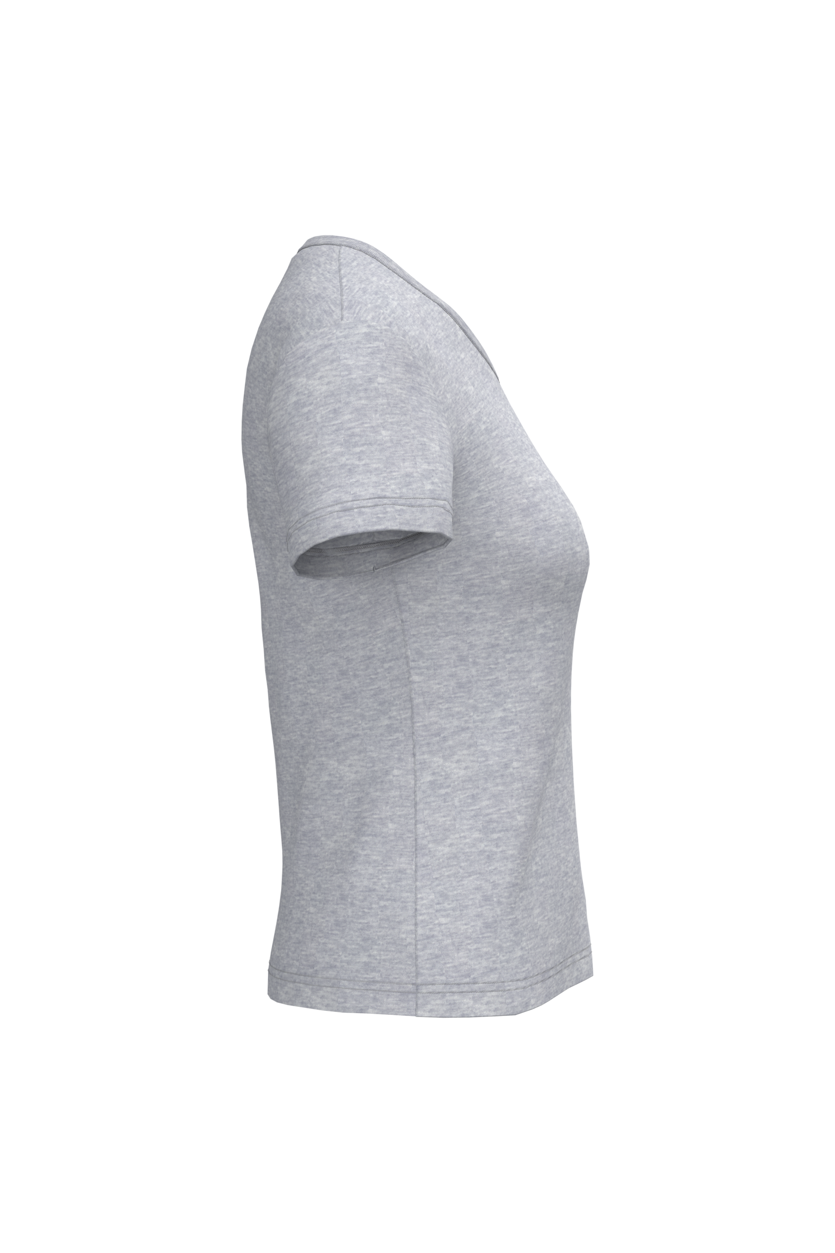 T-shirt col V manches courtes femme – Image 1332